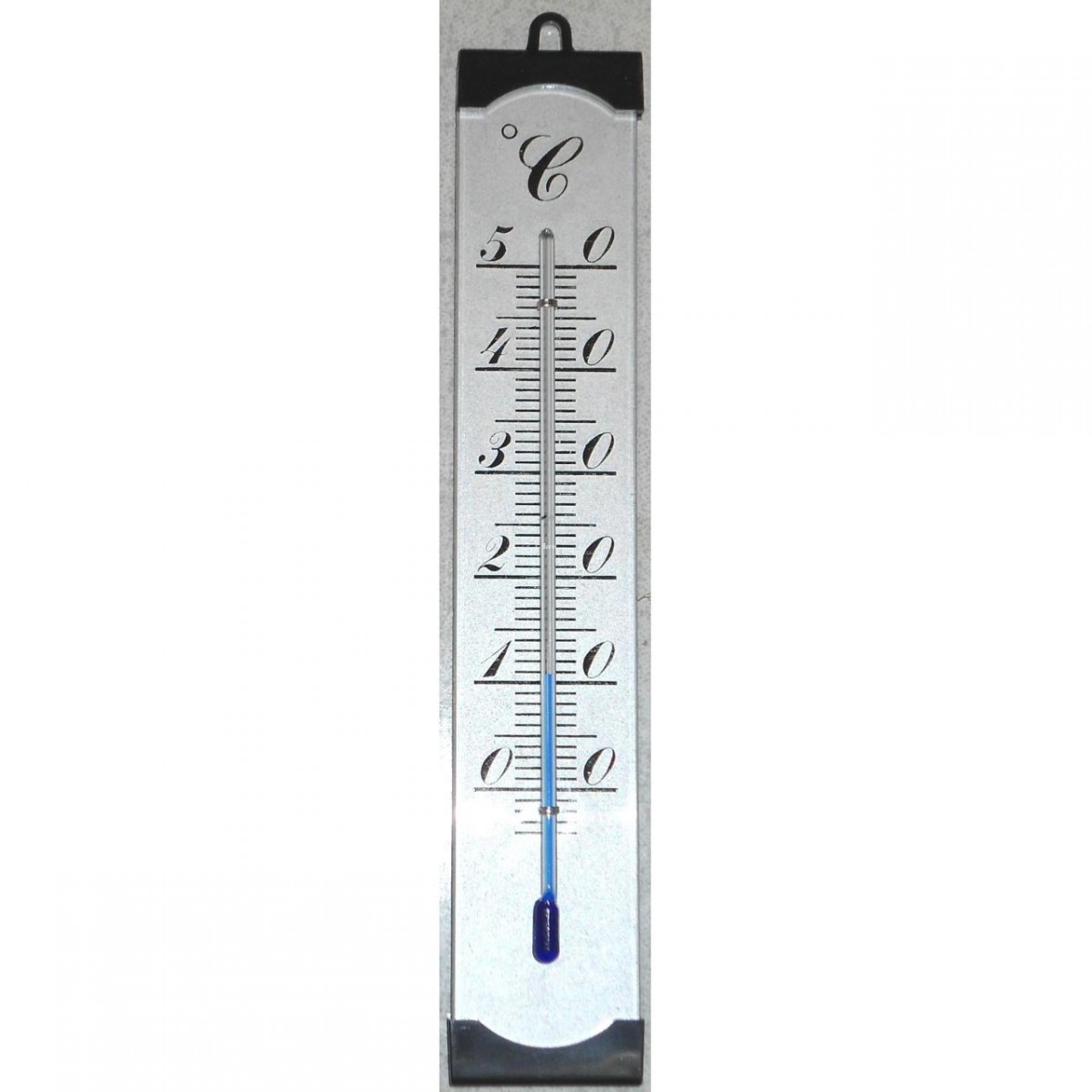 Thermomètre d'intérieur design alu. - Florol