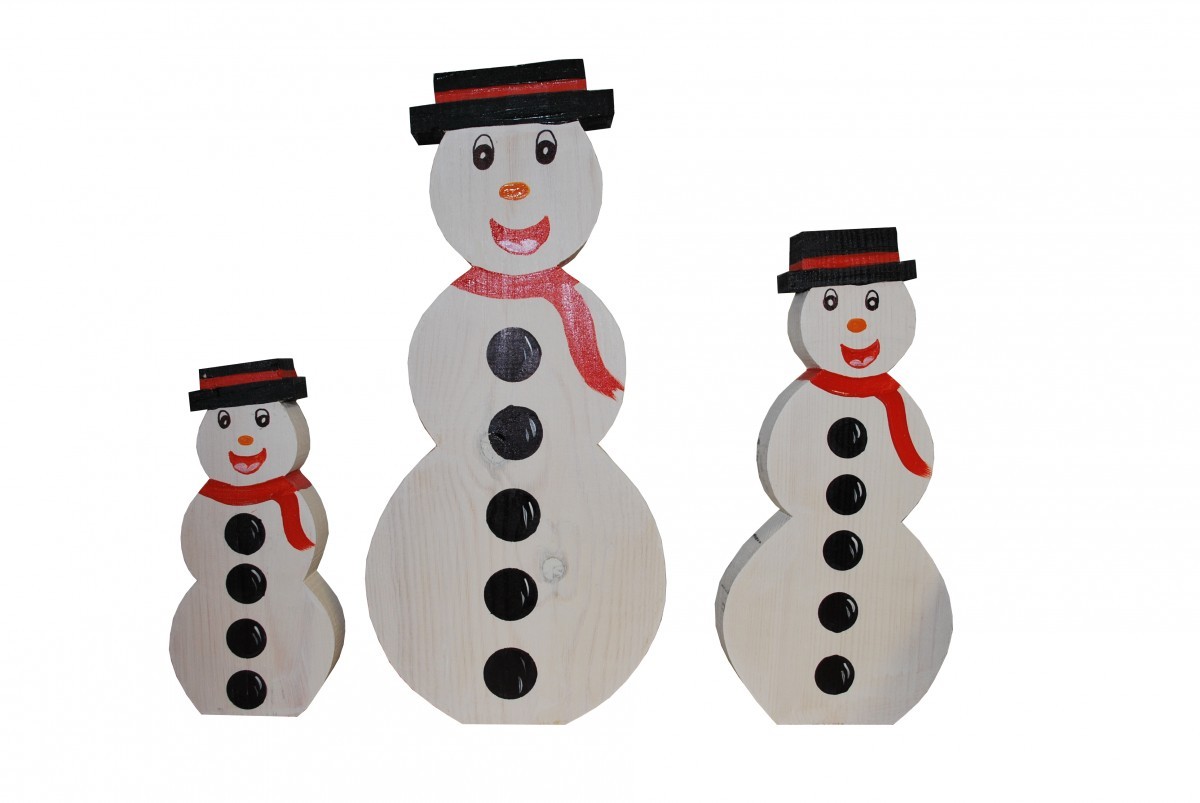 Bohomme De Neige Bois 40 Cm Florol Bohomme De Neige Bois 40 Cm Florol
