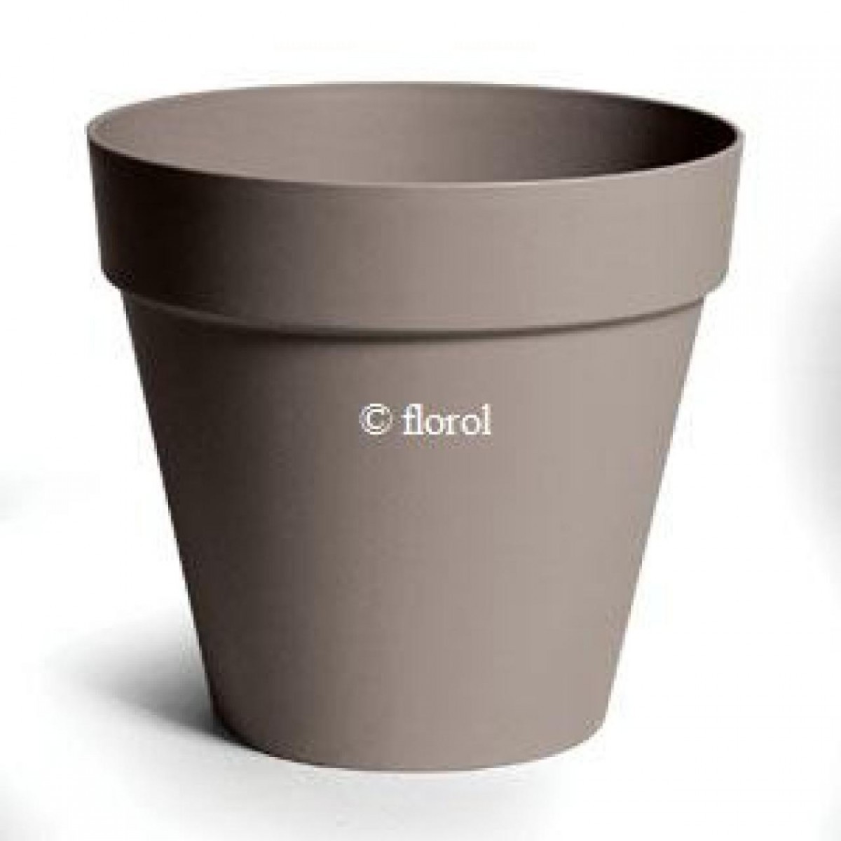 Pot plastique RIO taupe Ø 26 cm. Pot plastique RIO taupe Ø 26 cm.