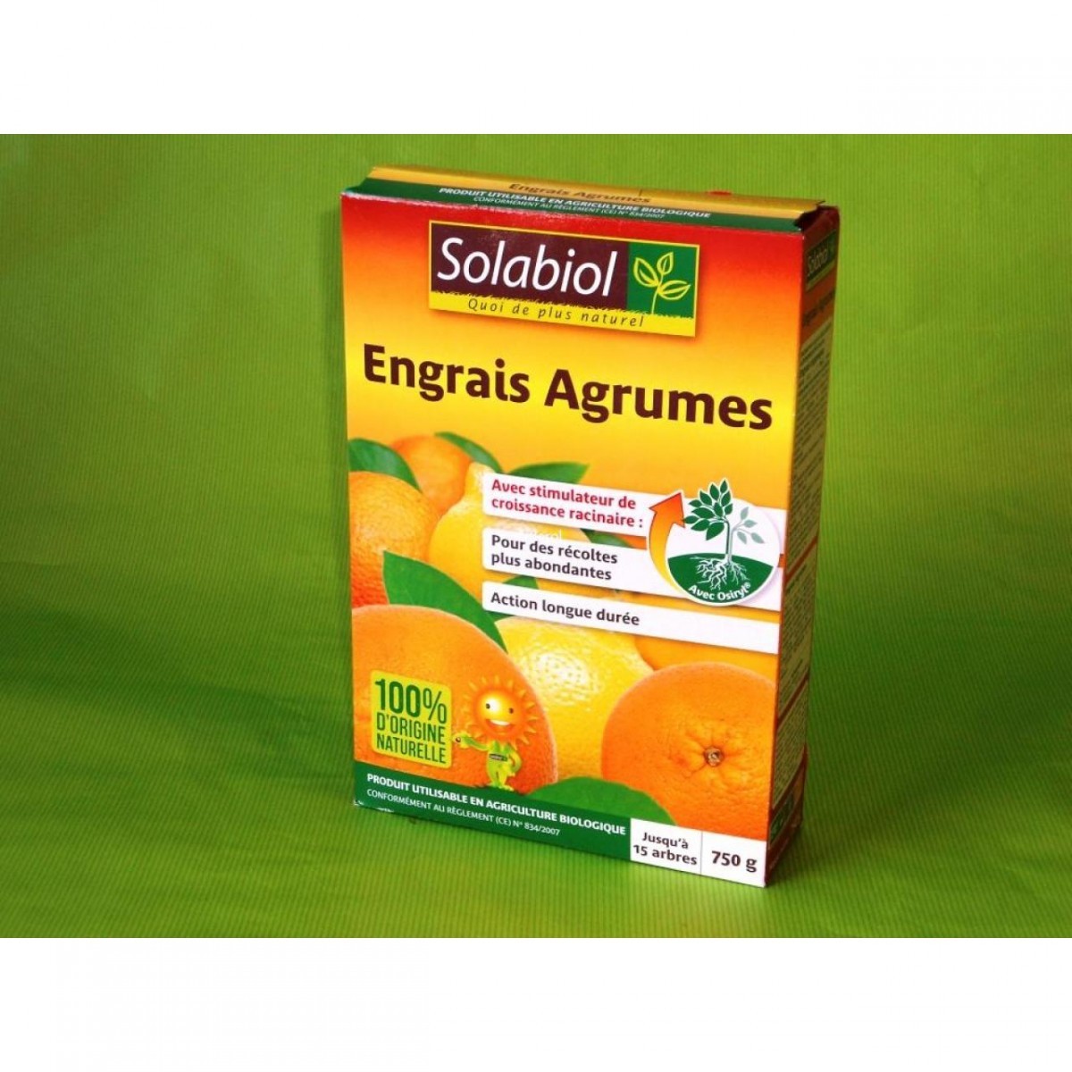 Engrais agrumes 750 gr. Solabiol –