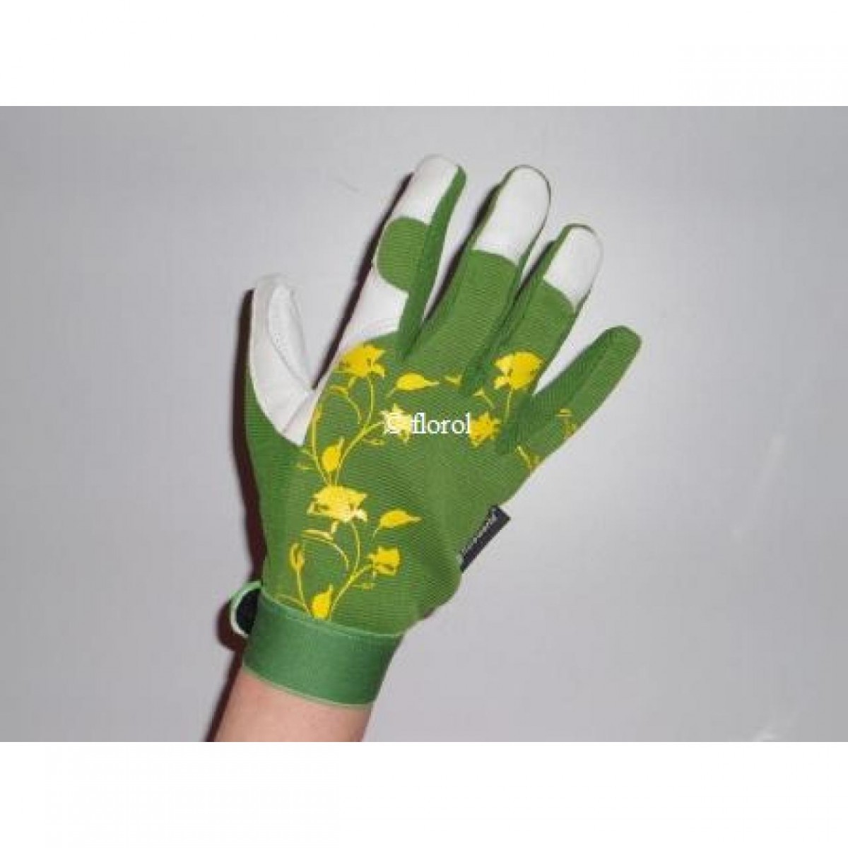 Gants de jardin cuir et stretch rouge, T.9. Gants de jardin cuir et stretch rouge, T.9.