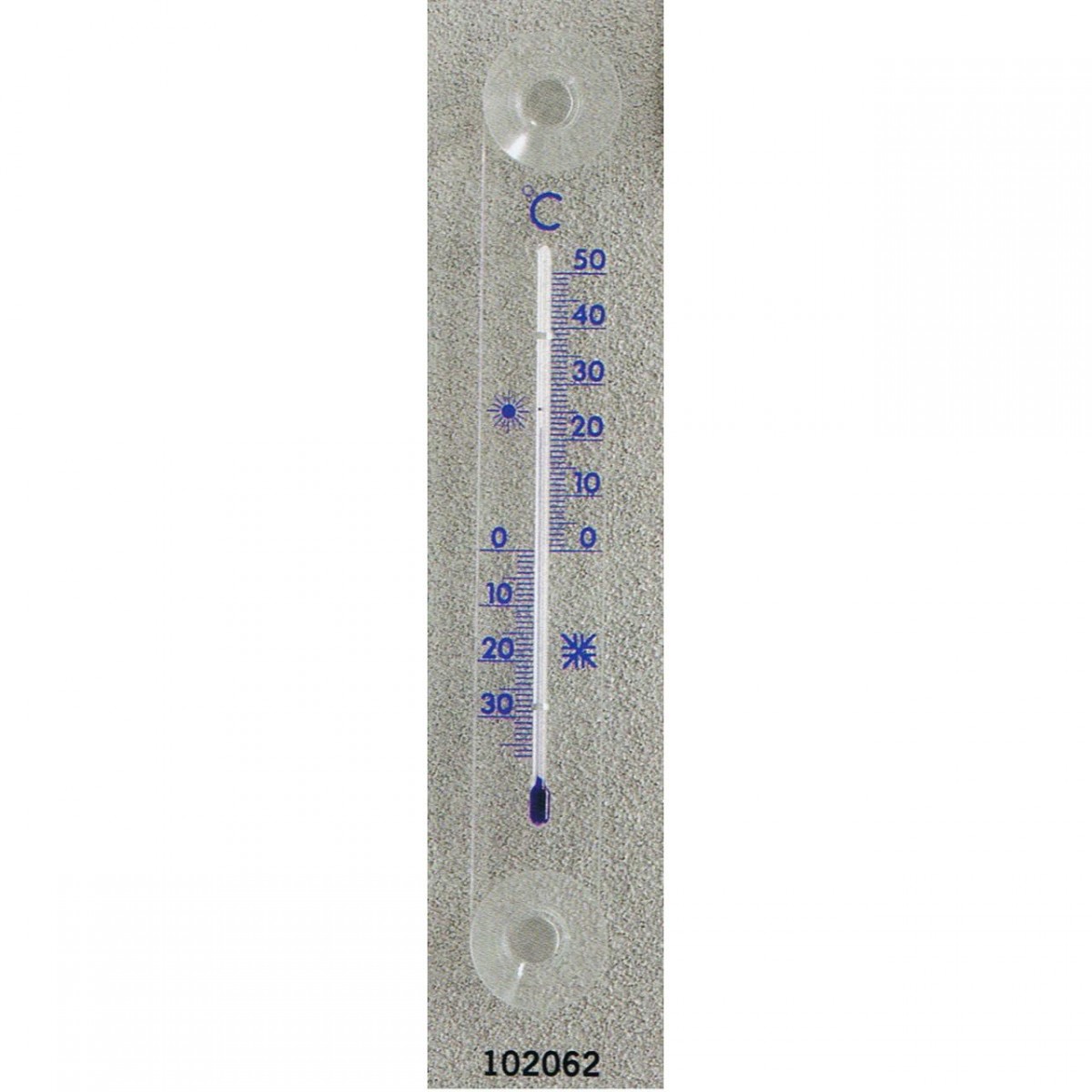 Thermomètre fenêtre 210 mm ventouse. - Florol