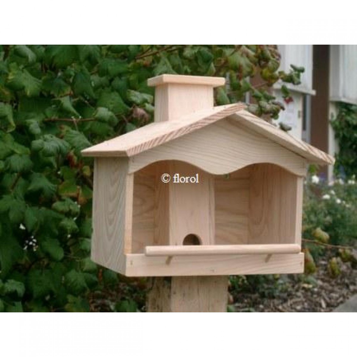 Mangeoire pour oiseaux chalet. - Florol