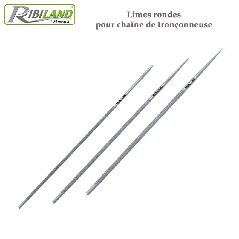 3 limes rondes Ø 4.8 mm pour chaîne tronçonneuse - Florol