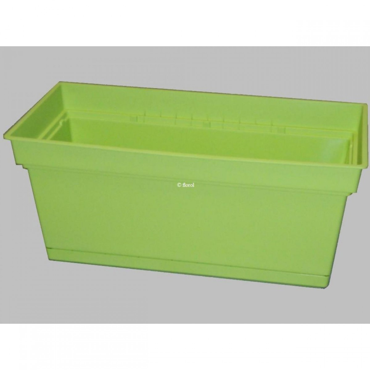 Jardinière plastique AQUA soucoupe clipsée 99x47 cm cèdre. Jardinière plastique AQUA soucoupe clipsée 99x47 cm cèdre.