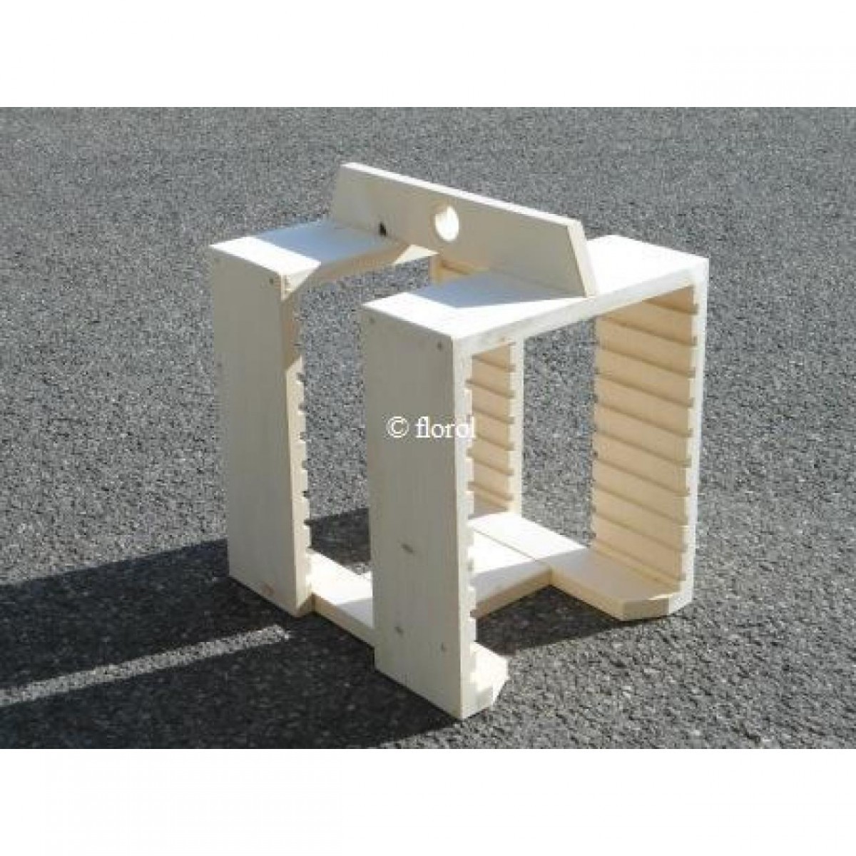 Présentoir de préparation pour planche tarte flambée.