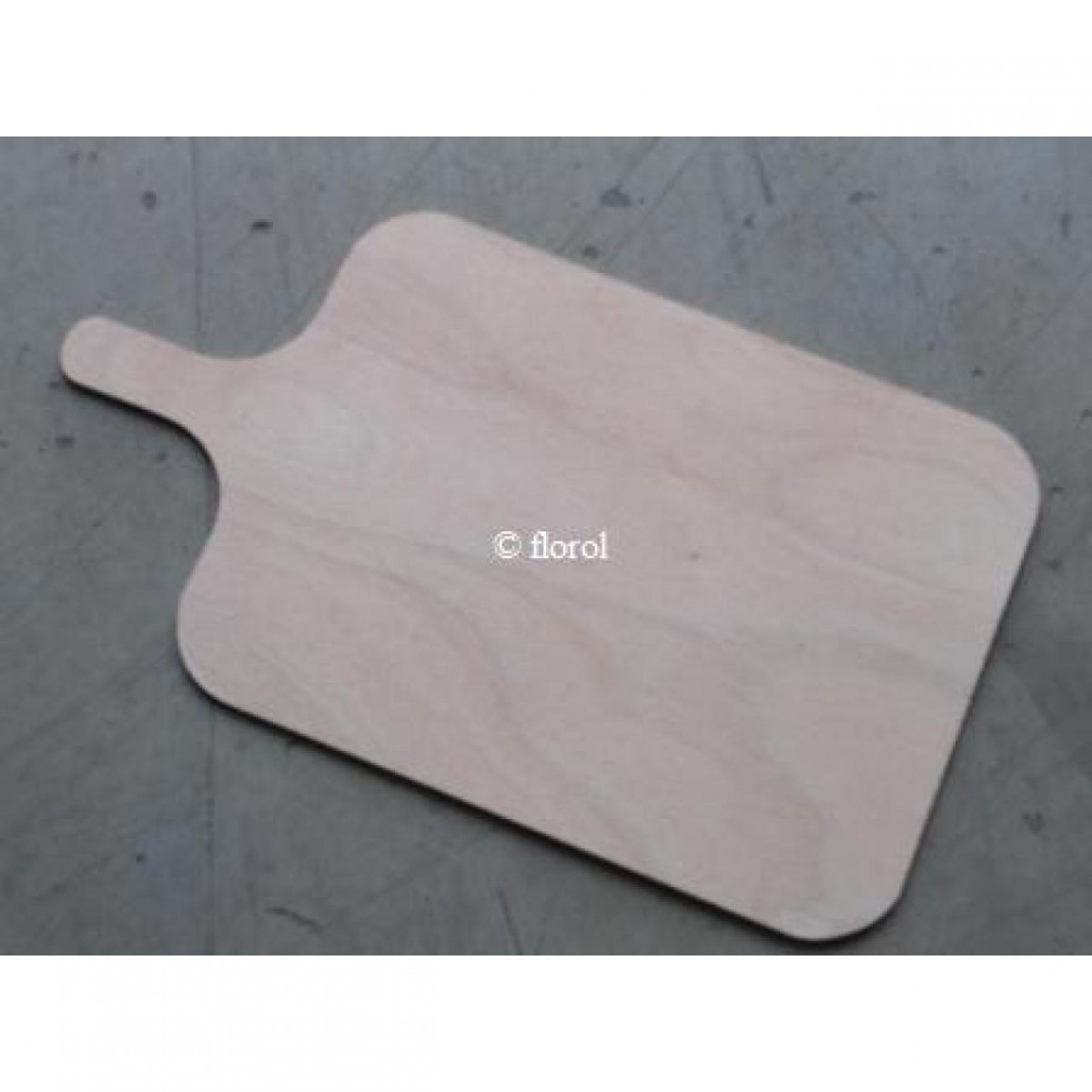 Assiette ou planche à tarte flambée poignée.