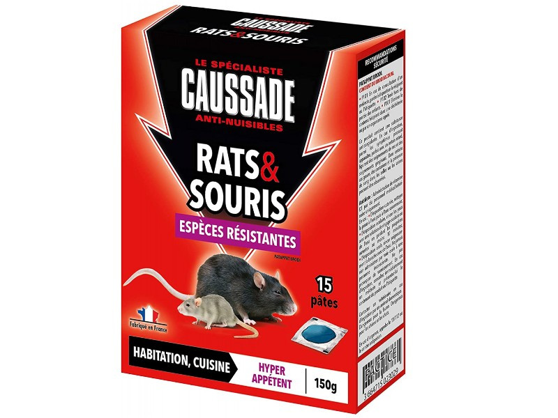 RATICIDE CANADIEN 400G de Caussade - anti rats et souris pas cher