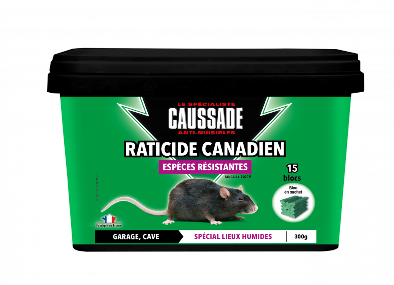 Raticide canadien blocs espèces résistantes 300 g - Florol