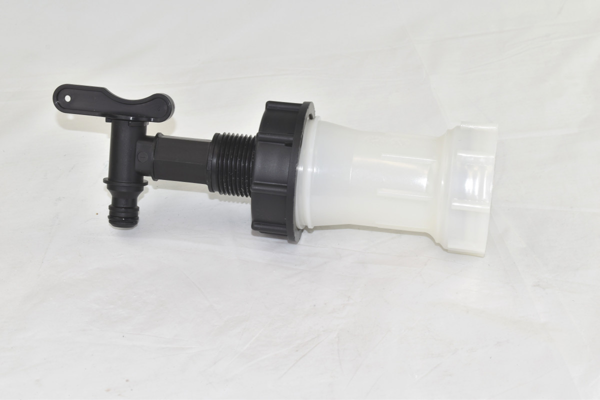 Kit adaptateur de cuve 1000 l, adaptaeur, joint, téflon & robinet