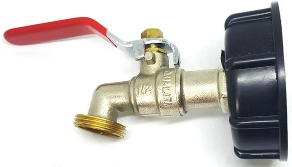 Raccord cuve eau S60X6 Laiton - Robinet laiton chromé 15 mm