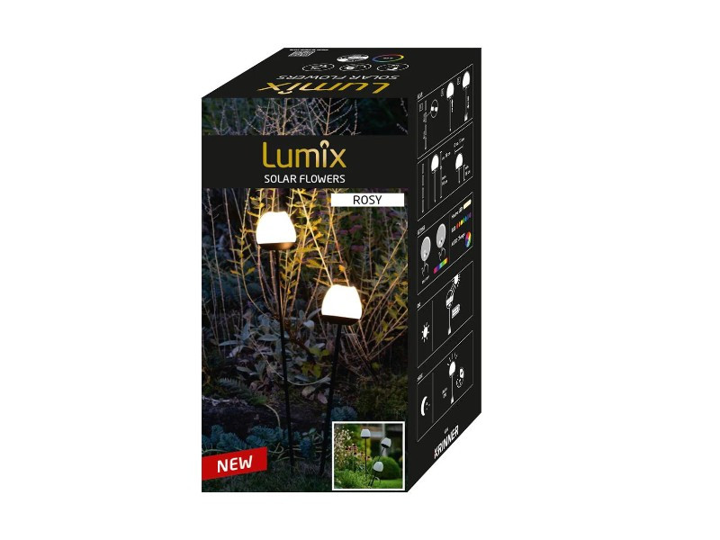 LUMIX SOLAR FLOWERS ROSY FLEUR SOLAIRE LUMIERE