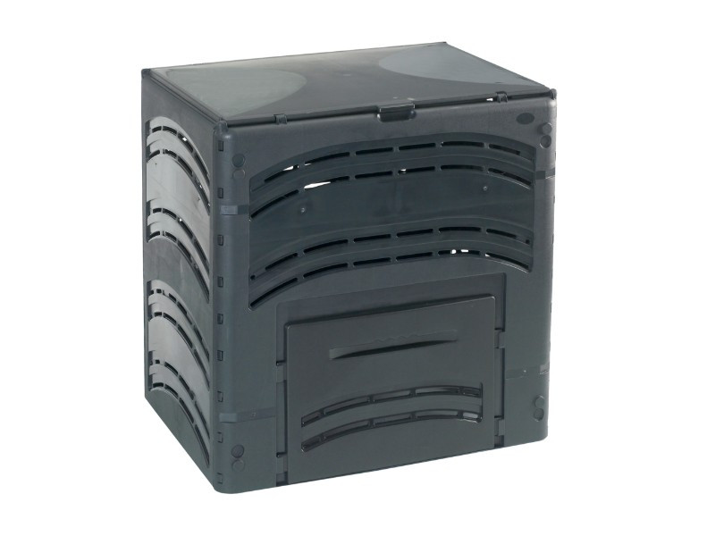 COMPOSTEUR 350L NOIR 2 PORTES