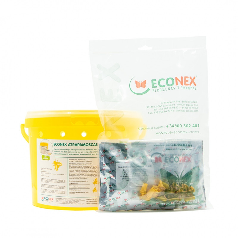 ATTRAPE MOUCHES PIEGE ECO 8 LITRES