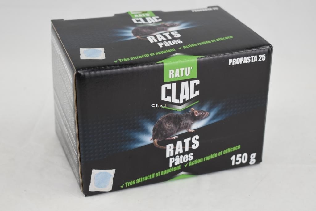 Raticide en pâte pour rats Clac 150g