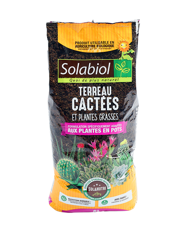 Terreau Organique pour Cactus 6 et 15 litres Miracle Mix - Les