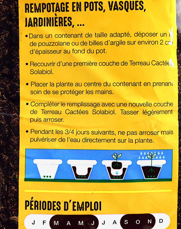 Terreau cactées et plantes grasses 6 litres - Florol