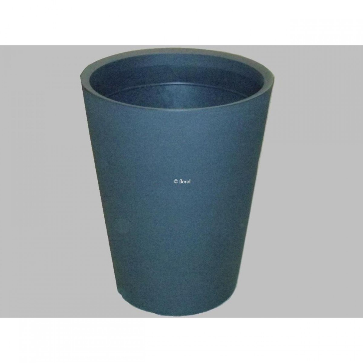 Pot plastique rotomoulé Zamora Ø 33 x ht 42 cm anthracite. Pot plastique rotomoulé Zamora Ø 33 x ht 42 cm anthracite.