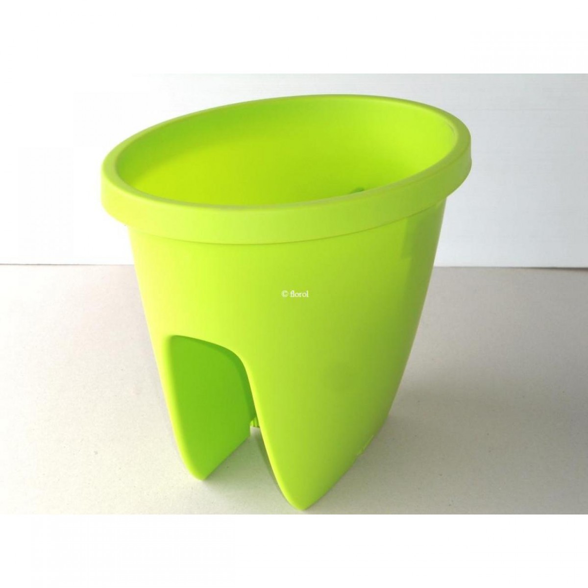 Balconnière plastique pour balcon BALCONIA OVI 30 cm vert pomme. Balconnière plastique pour balcon BALCONIA OVI 30 cm vert pomme.